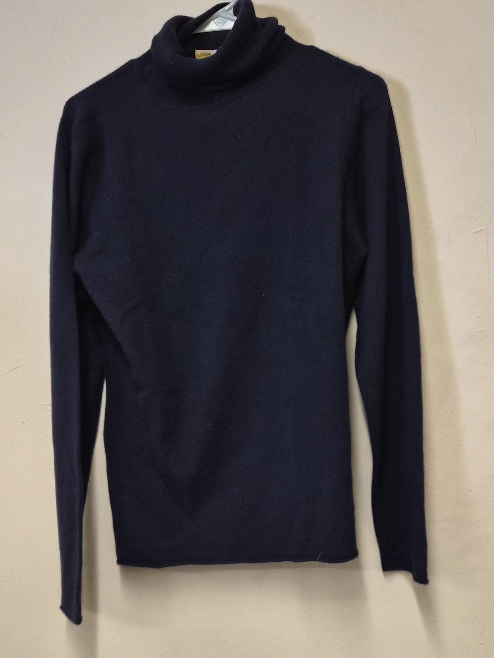 J. Crew Men's Navy Turtleneck Sweater - Slim Fit Size L